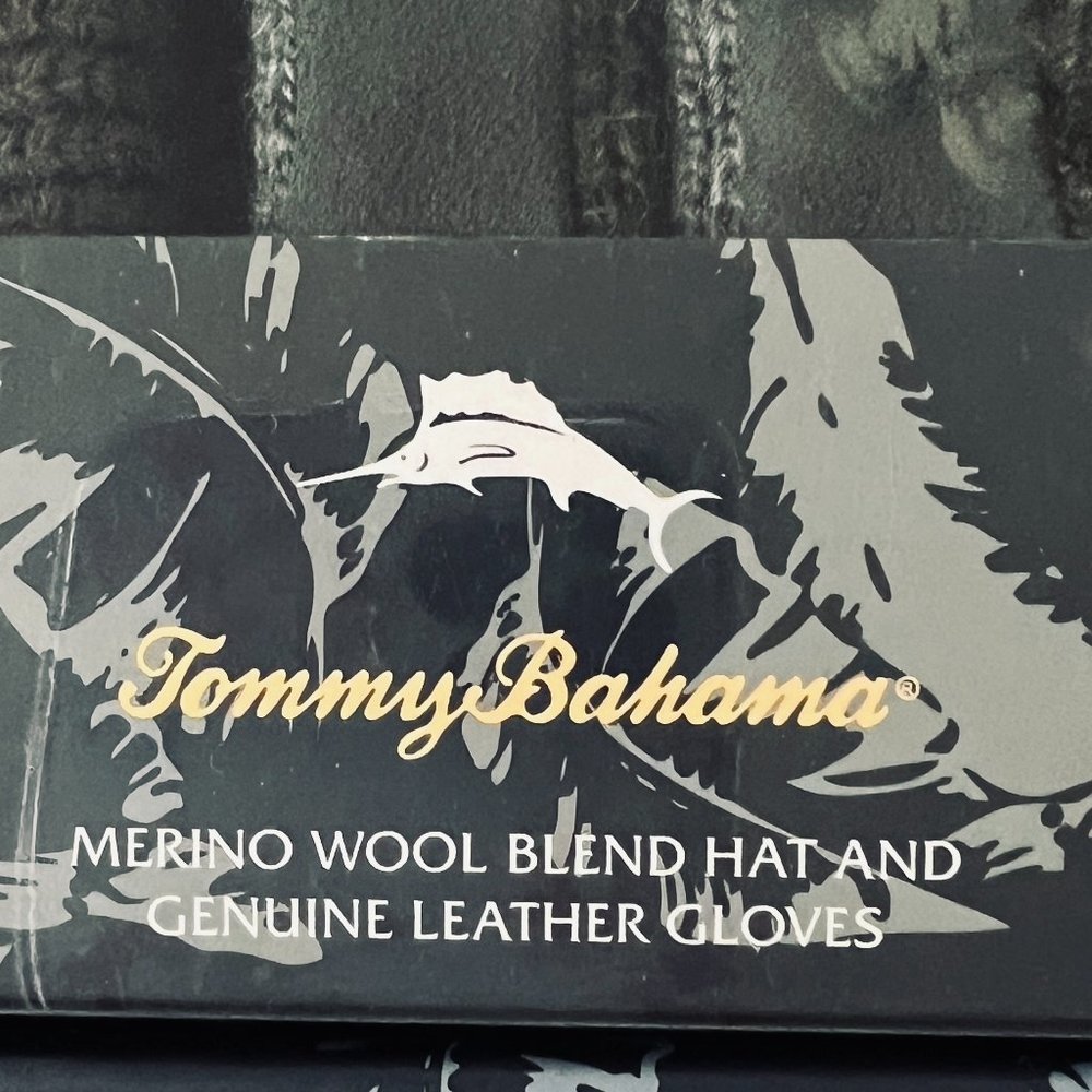 TOMMY BAHAMA Men's Hat & Glove Boxed Set NIB - Picture 6 of 6